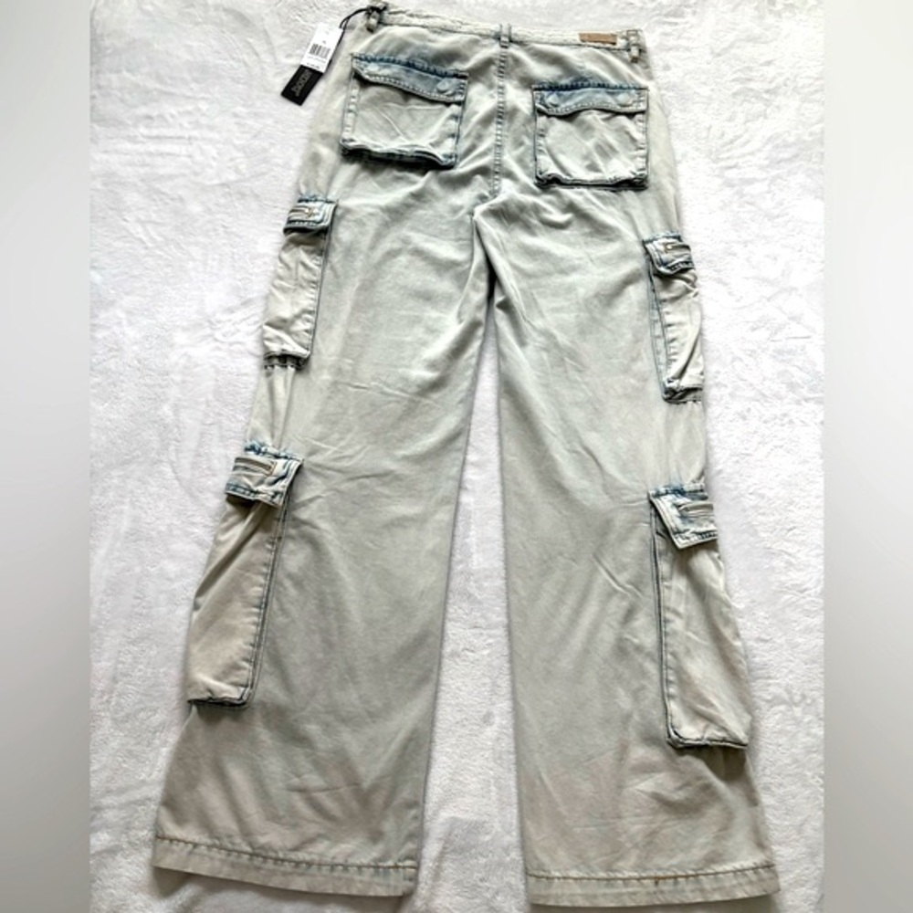BLANK NYC Franklin Rib Cage Oversized Cargo Pockets Relaxed Jeans--NWT--28 - Picture 7 of 12